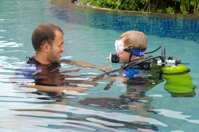 Kids Diving sri lanka